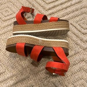 Patrizi by Spring Step Orange Espadrille Sandal